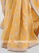 Gota Patti Shimmer Silk Yellow Saree